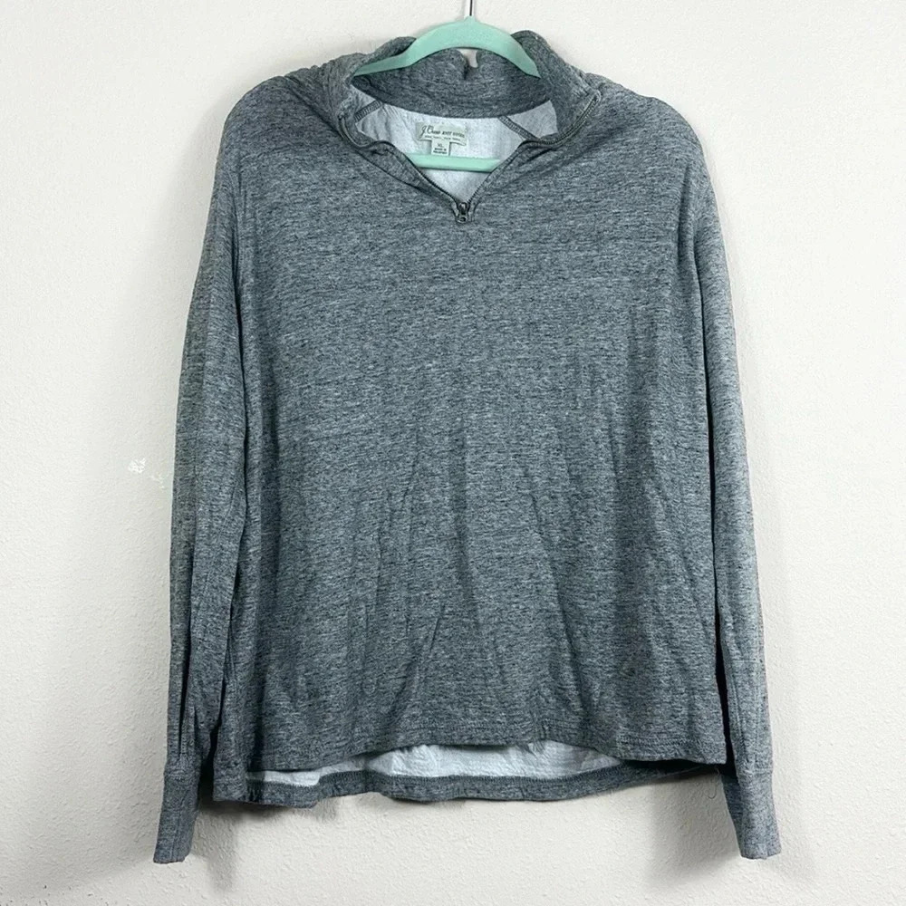 J. Crew 100% cotton grey pullover sweatshirt XL
